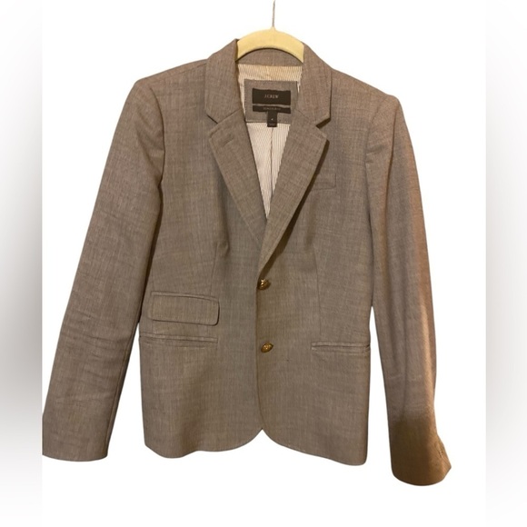 J CREW schoolboy blazer jacket gold buttons pockets preppy college navy Gray - Picture 4 of 14